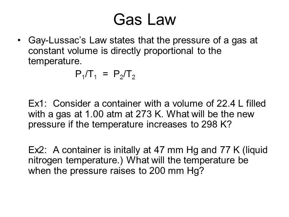 Avogadro's law